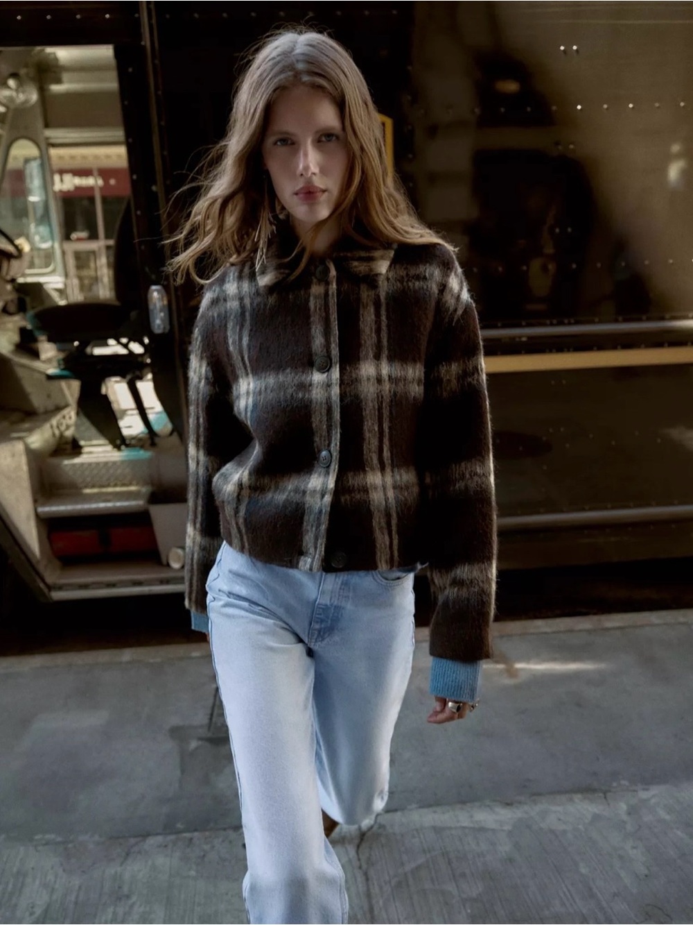 NEW Zara Brown Plaid Women’s Jacket